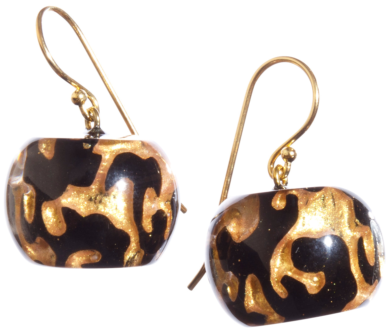 Bliss by Zsiska Short Hook Earring - Baroque Gold Colour