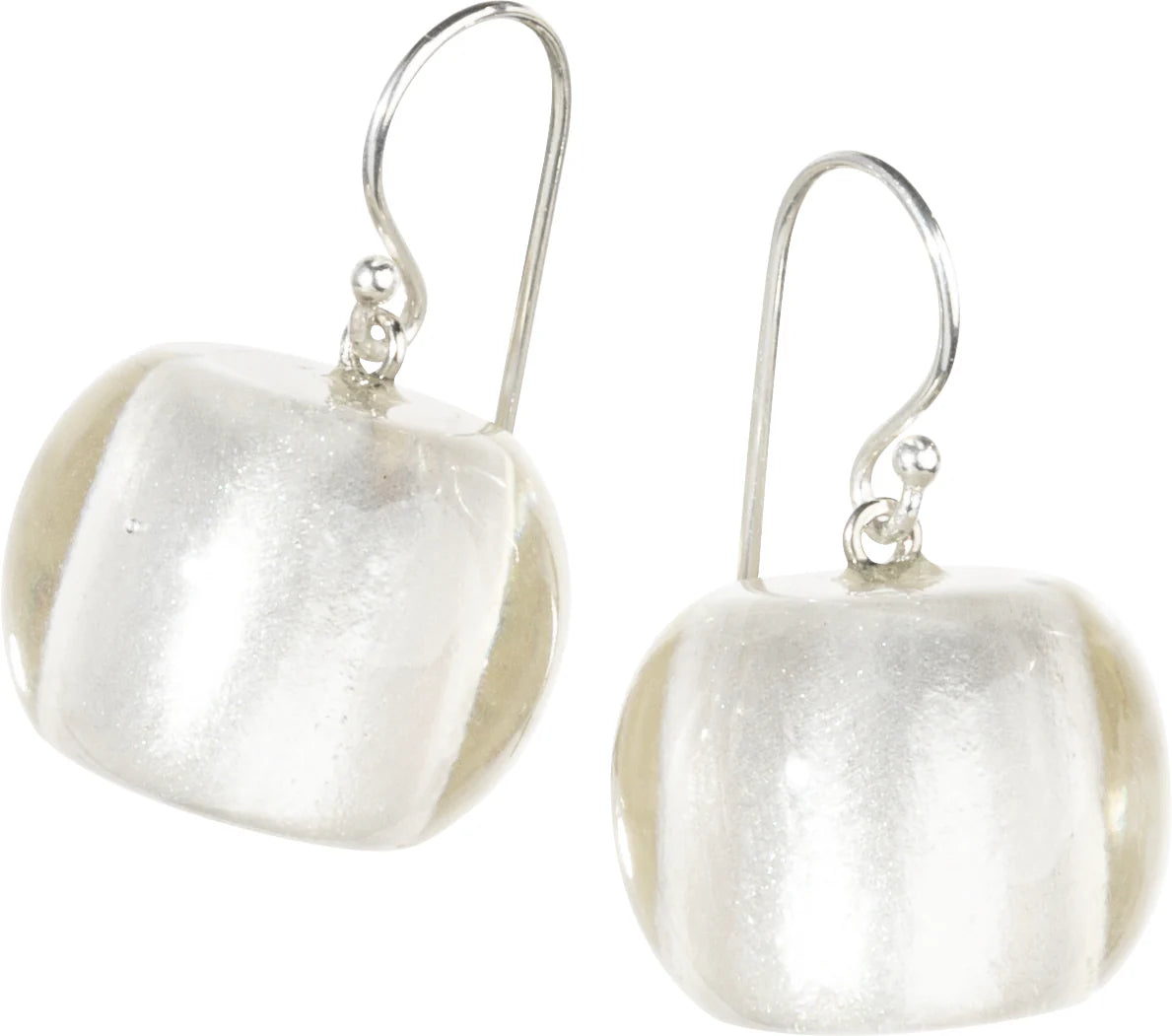 BLISS by ZSISKA Musee Series Earrings — White Glitter
