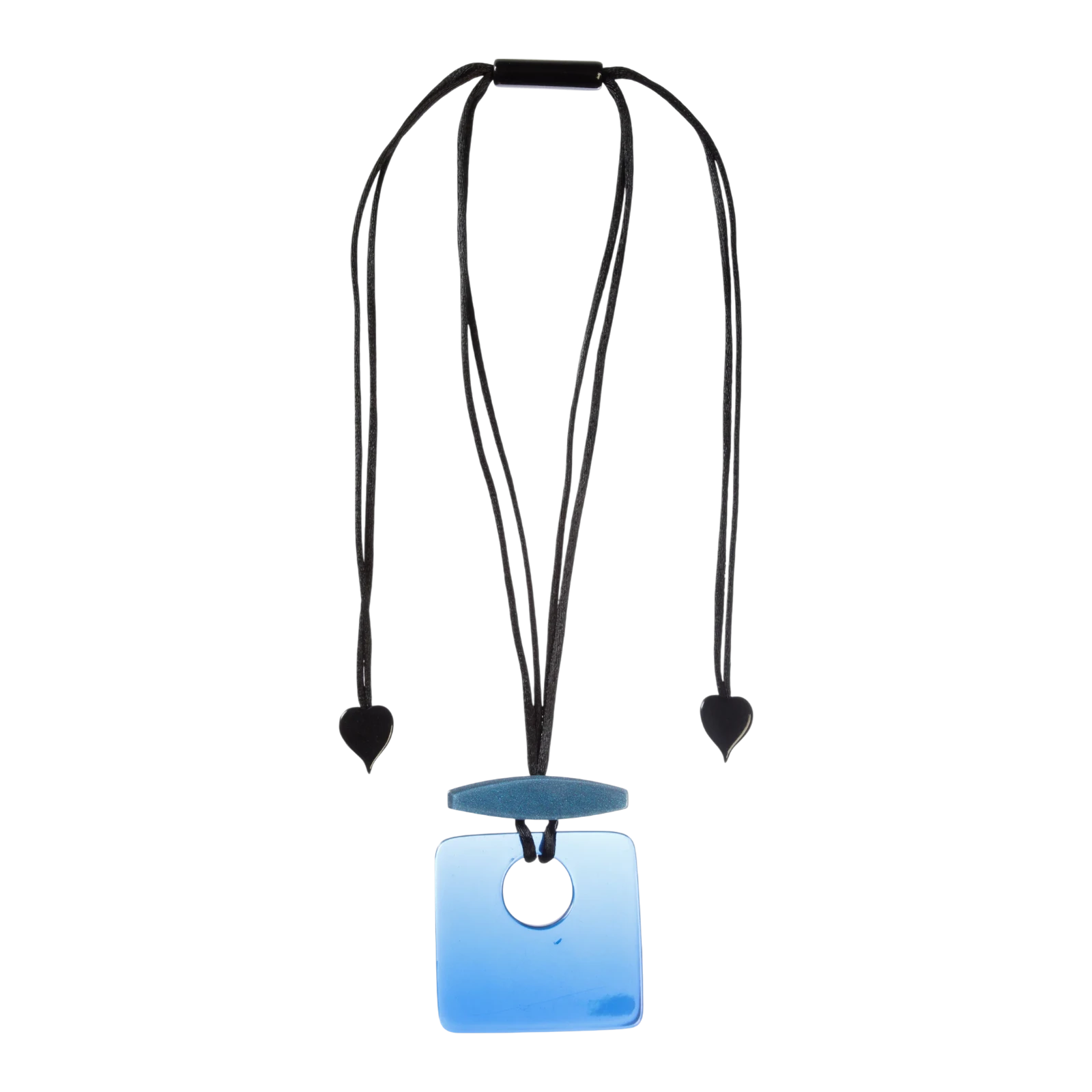 Adjustable Cord - Square Colourful Statement Pendant