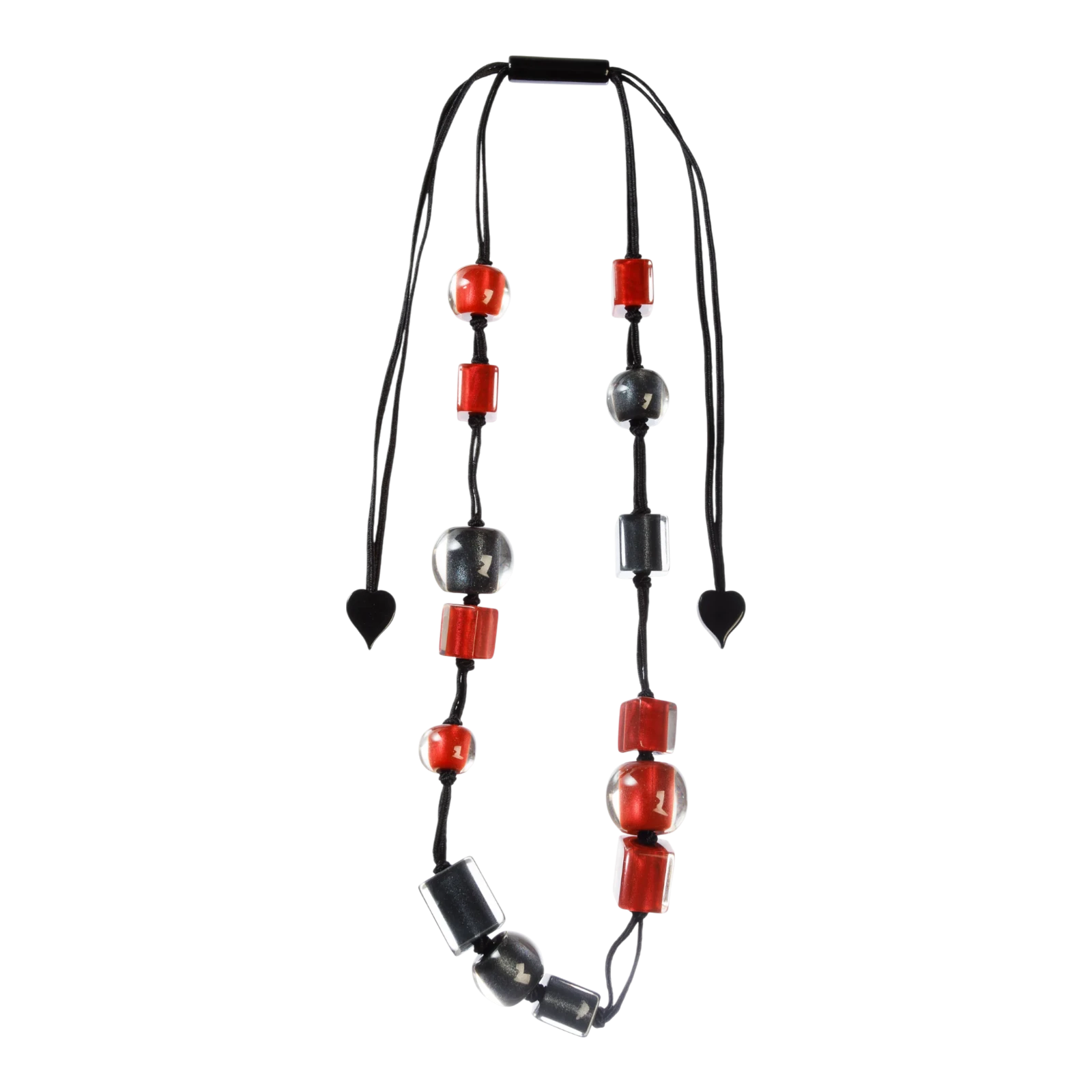 Adjustable Cord Necklace - Colourful Beads