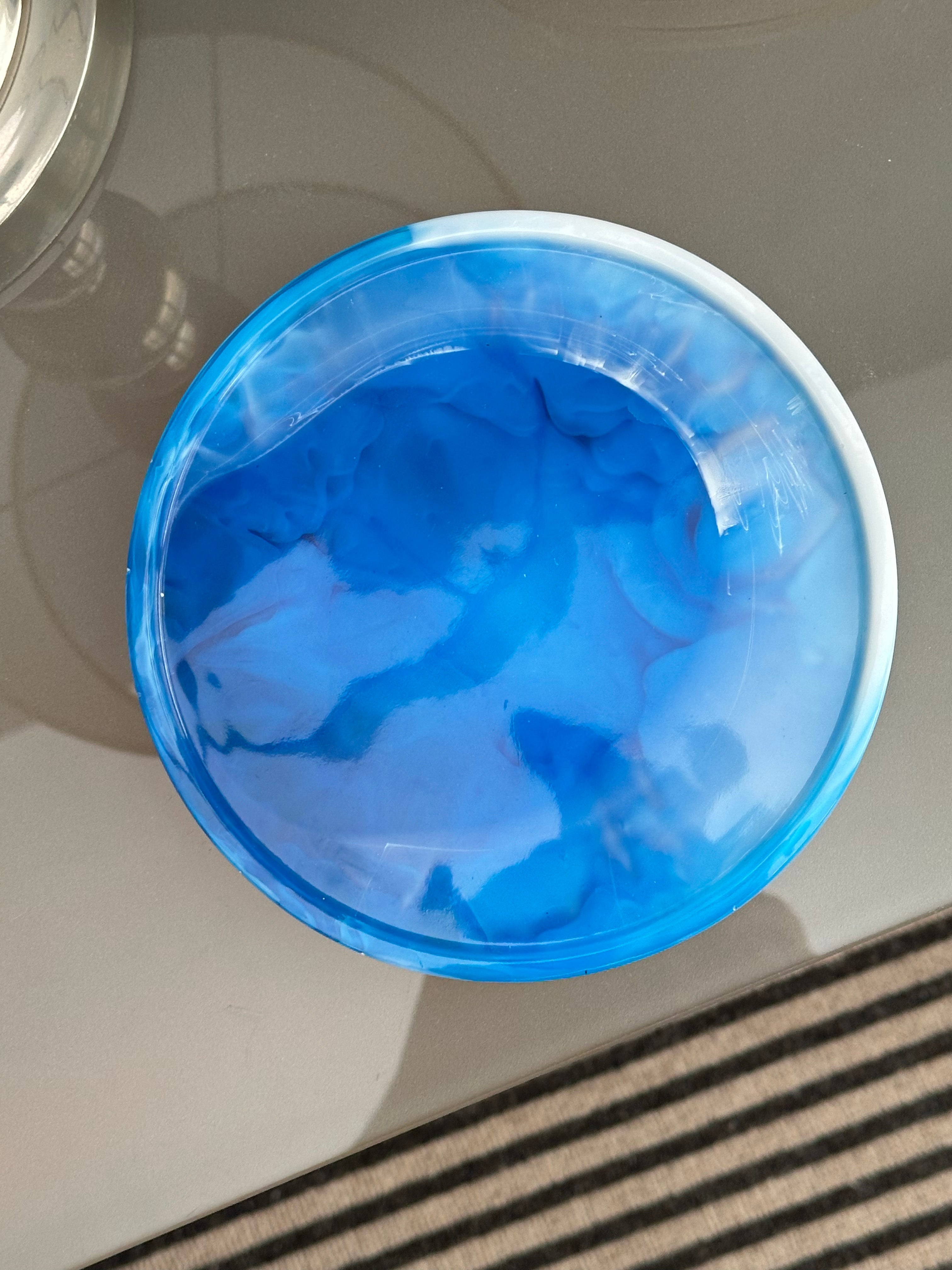 Nicky Johnston Handcrafted Jewellery Tray - Blue Round