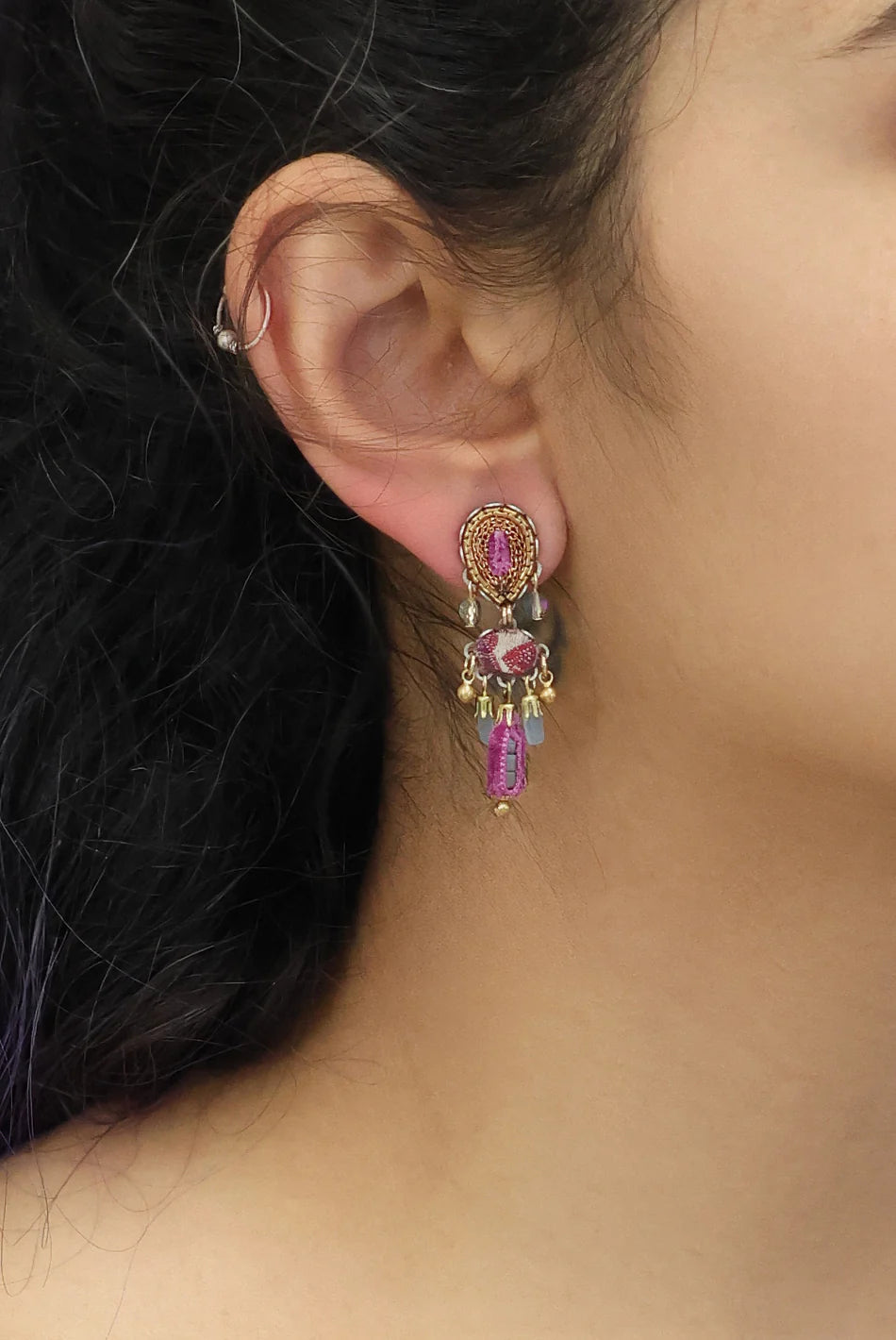 Berry Blush Set, Nacria Earrings