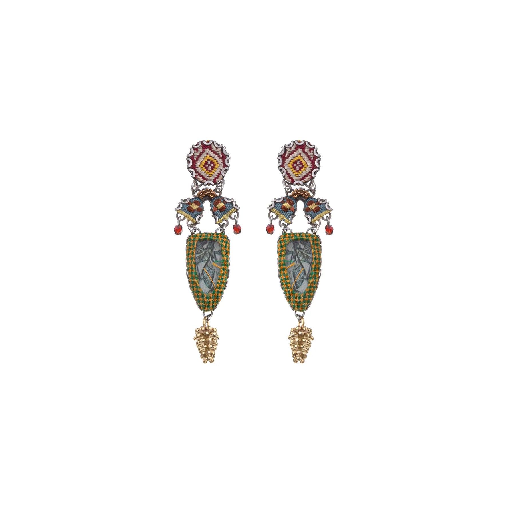 Vintage Gold Set, Elegant Earrings, Kshetra