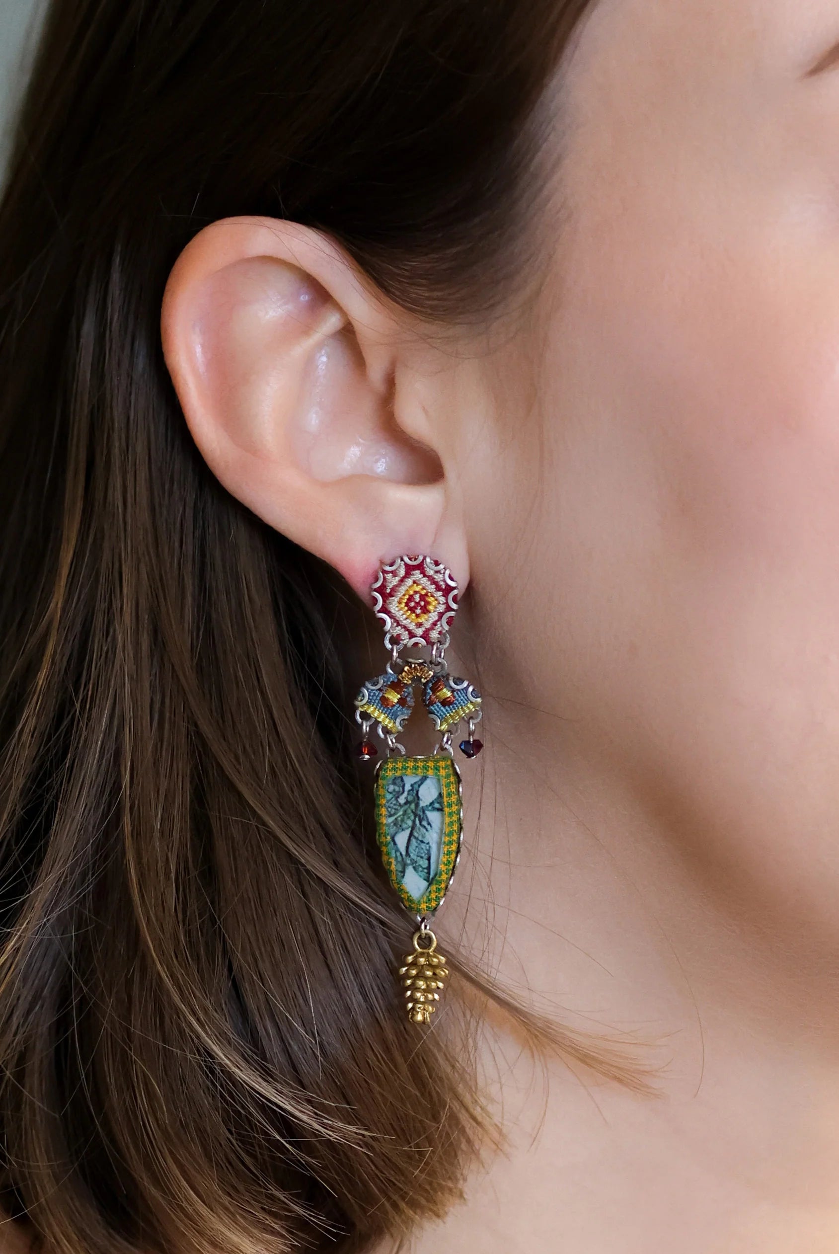 Vintage Gold Set, Elegant Earrings, Kshetra