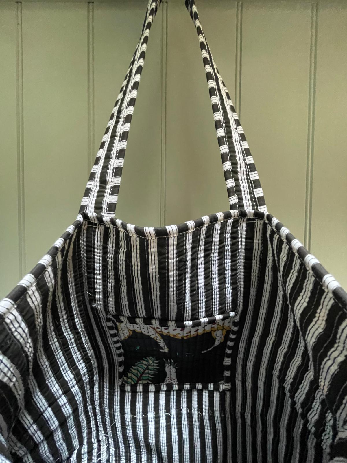 Quilted Cotton Tote Bag