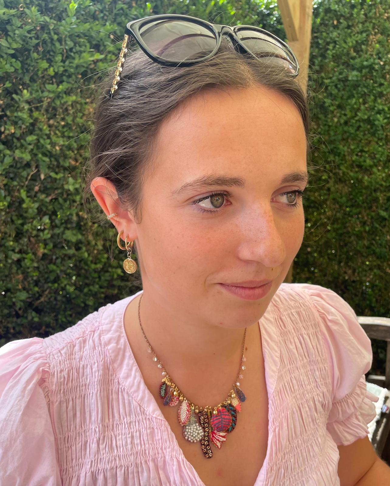 Embroidered Garden Necklace