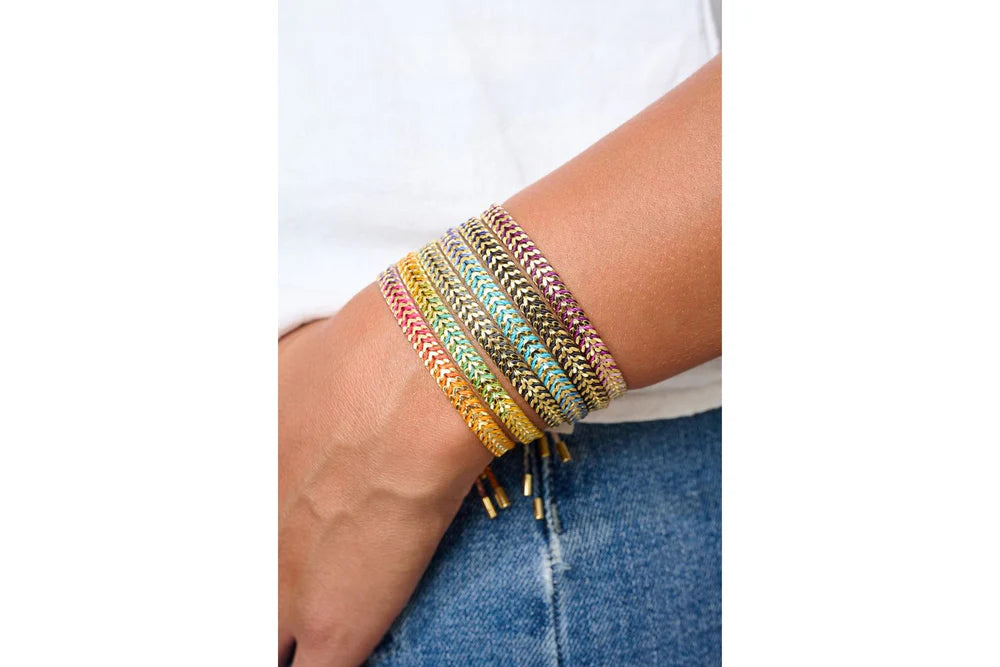 Boho Betty -Iztac Blue Gold Bracelet