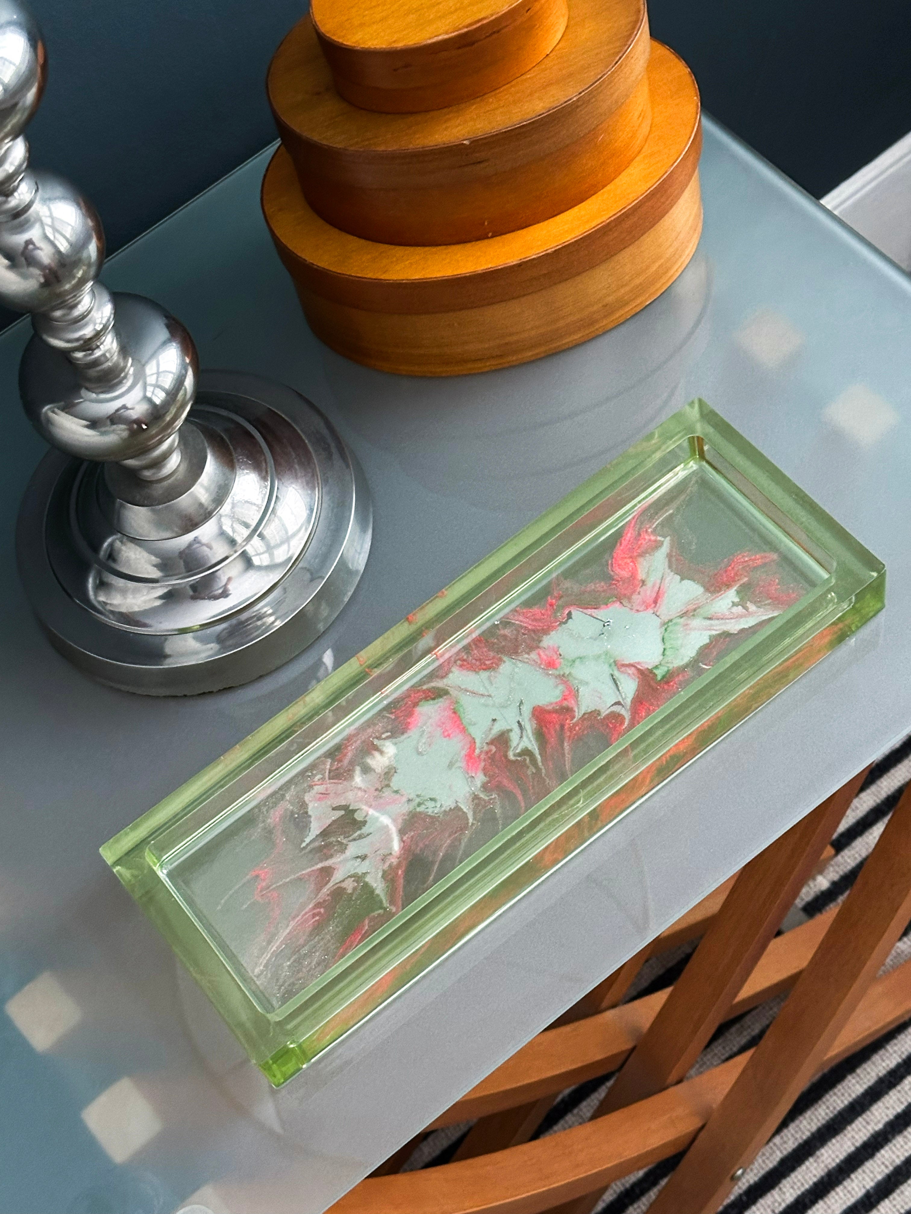 Nicky Johnston Handcrafted Jewellery Tray - Light Green
