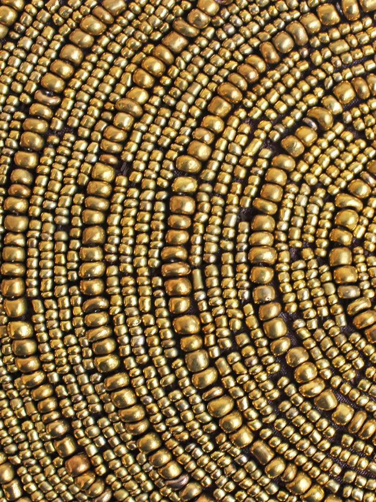 BEADED CLUTCH BAG – CIRCLE DESIGN