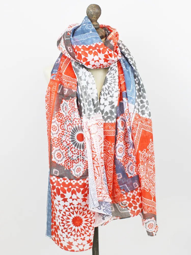 Printed Cotton Scarf/Sarong