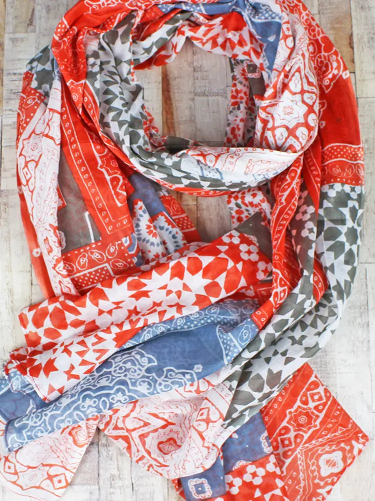 Printed Cotton Scarf/Sarong