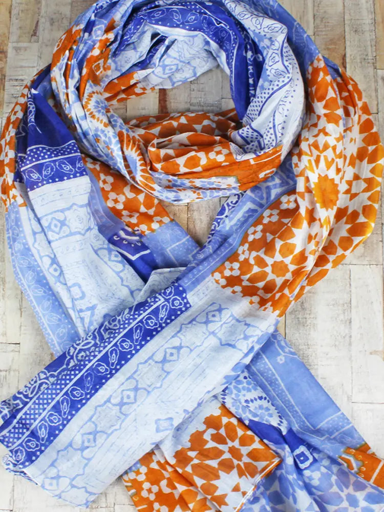 Printed Cotton Scarf/Sarong