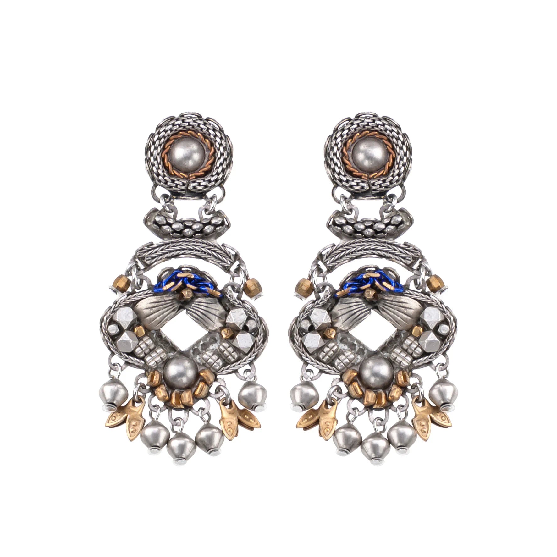 Silver Elegant Earrings Contemplation Set, Melosa