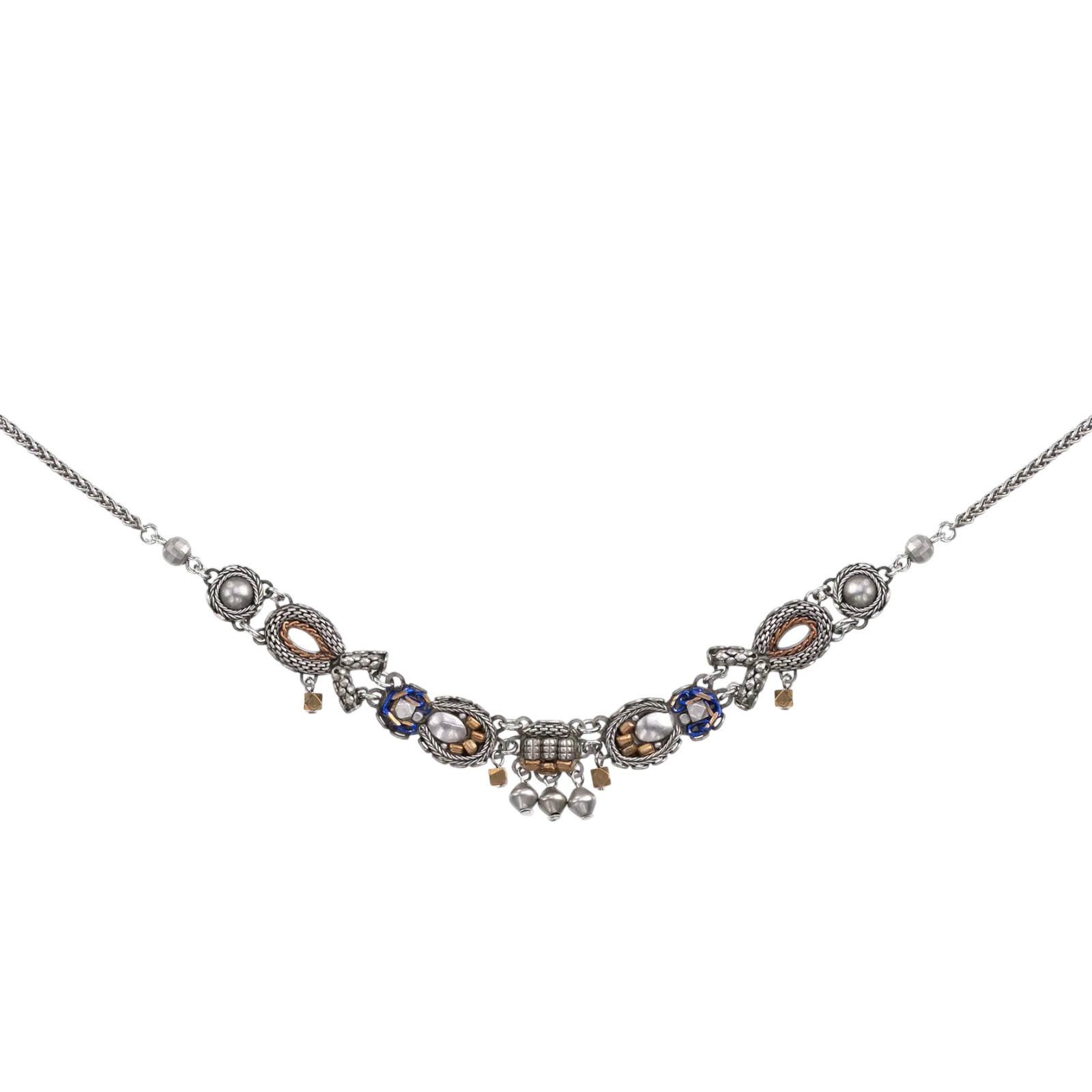 Silver Delicate Necklaces Contemplation Set, Anika
