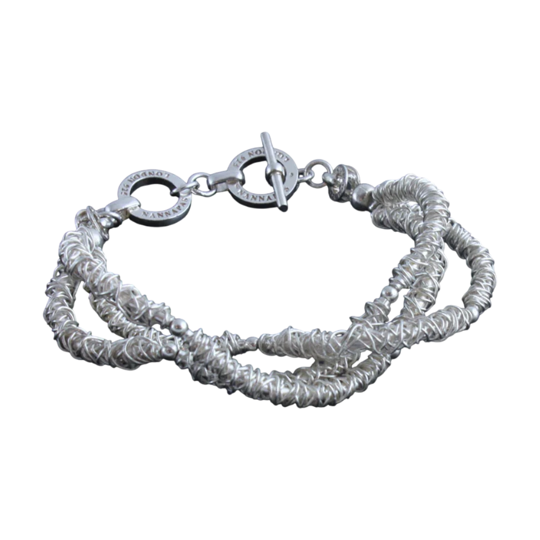 NSB13-L: Pure Silver Bracelet