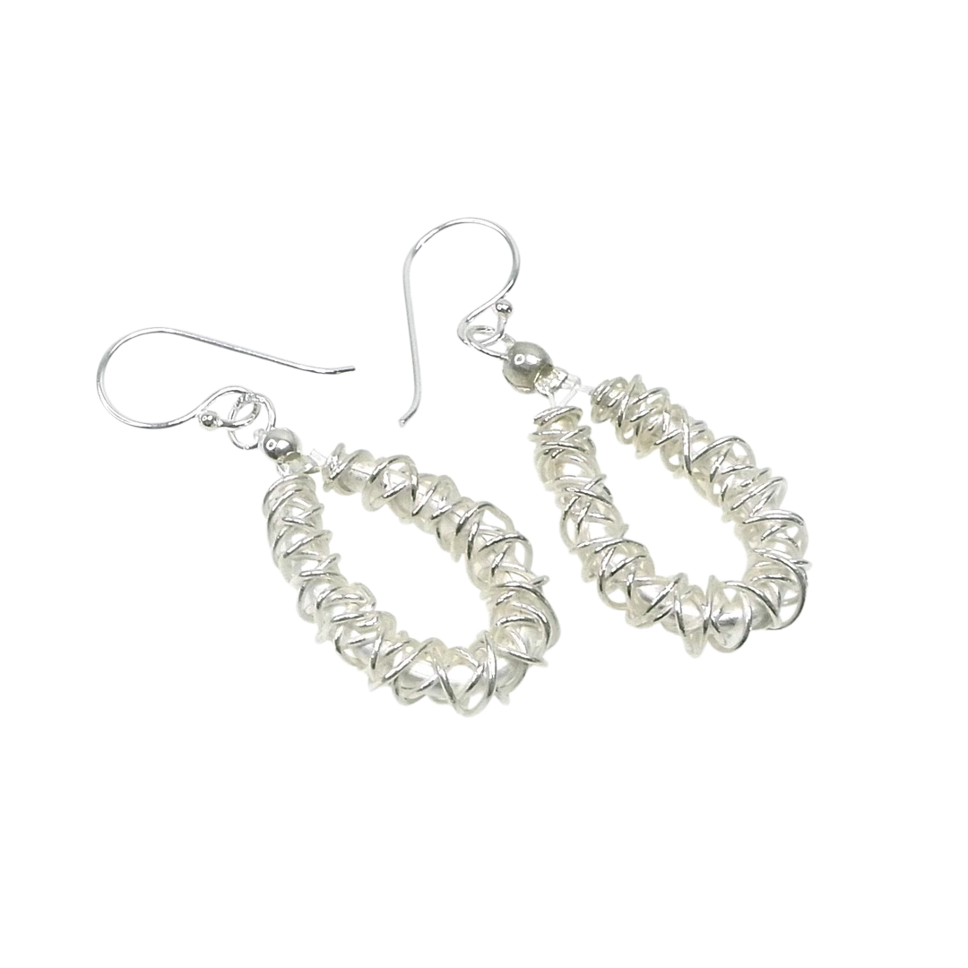 NSE13-M: Pure Silver Earrings
