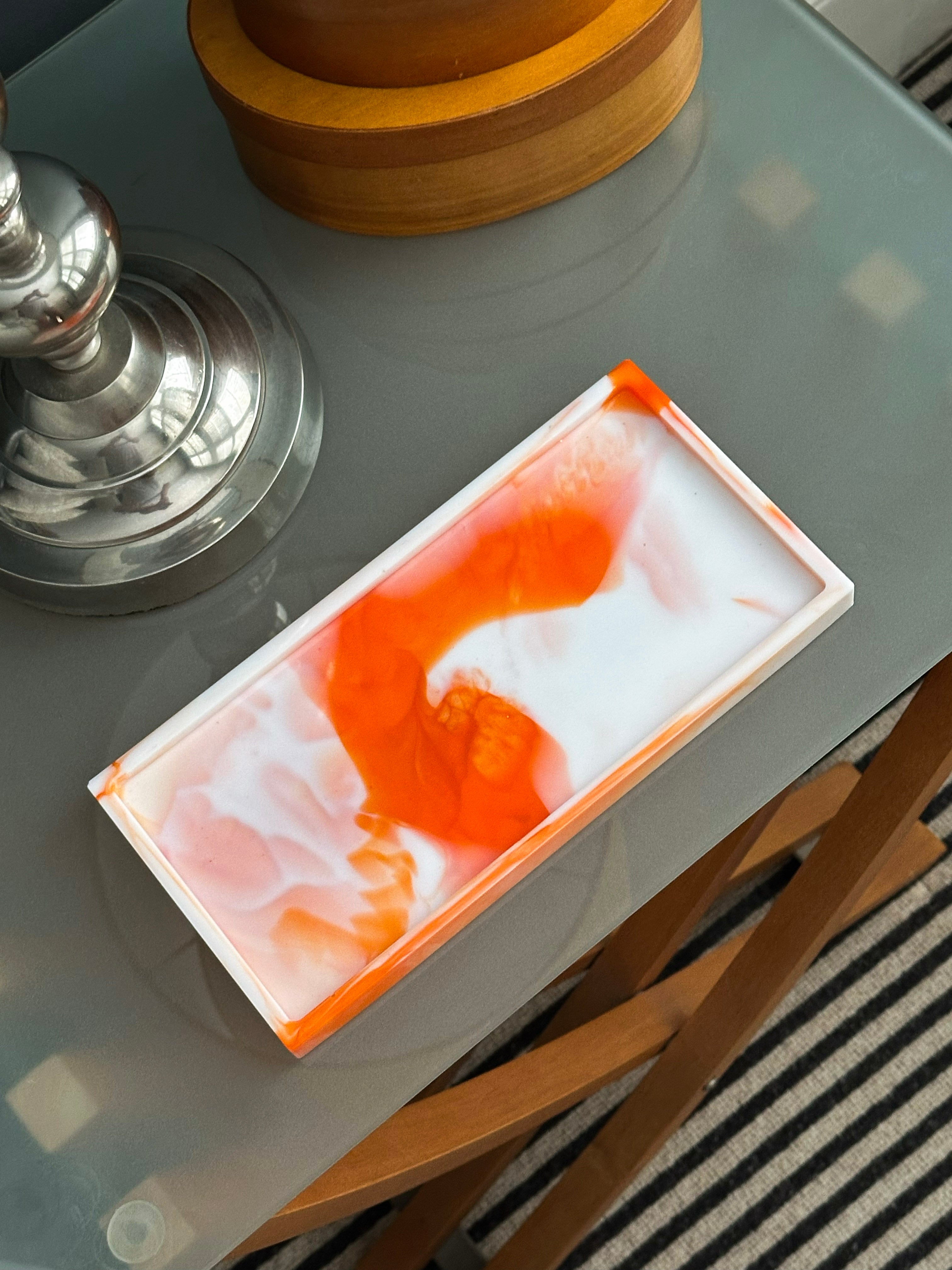 Nicky Johnston Handcrafted Jewellery Tray - Orange