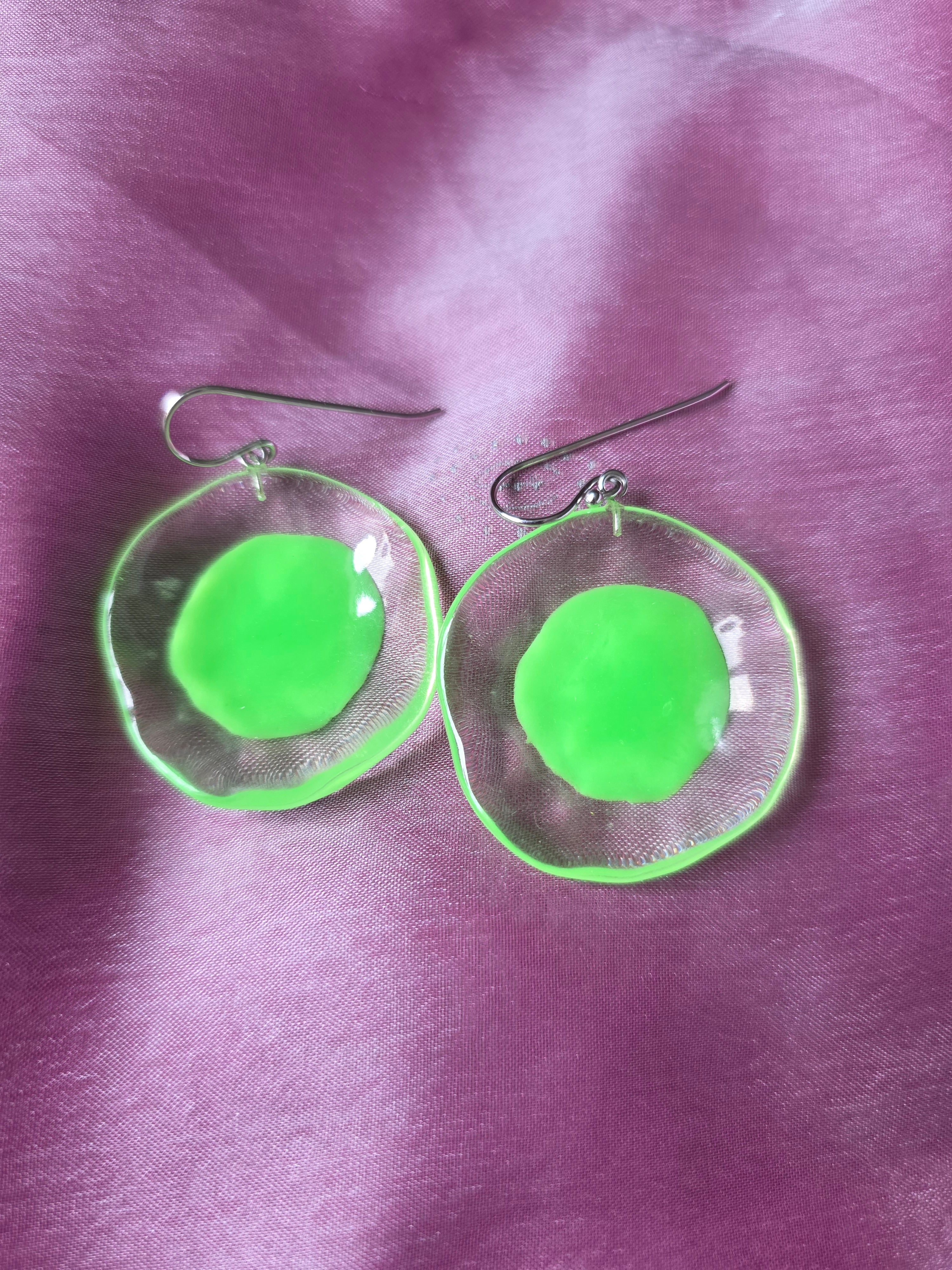 PRUE BY ZSISKA - SHORT HOOK EARRING - LARGE - SUMMER FLORA