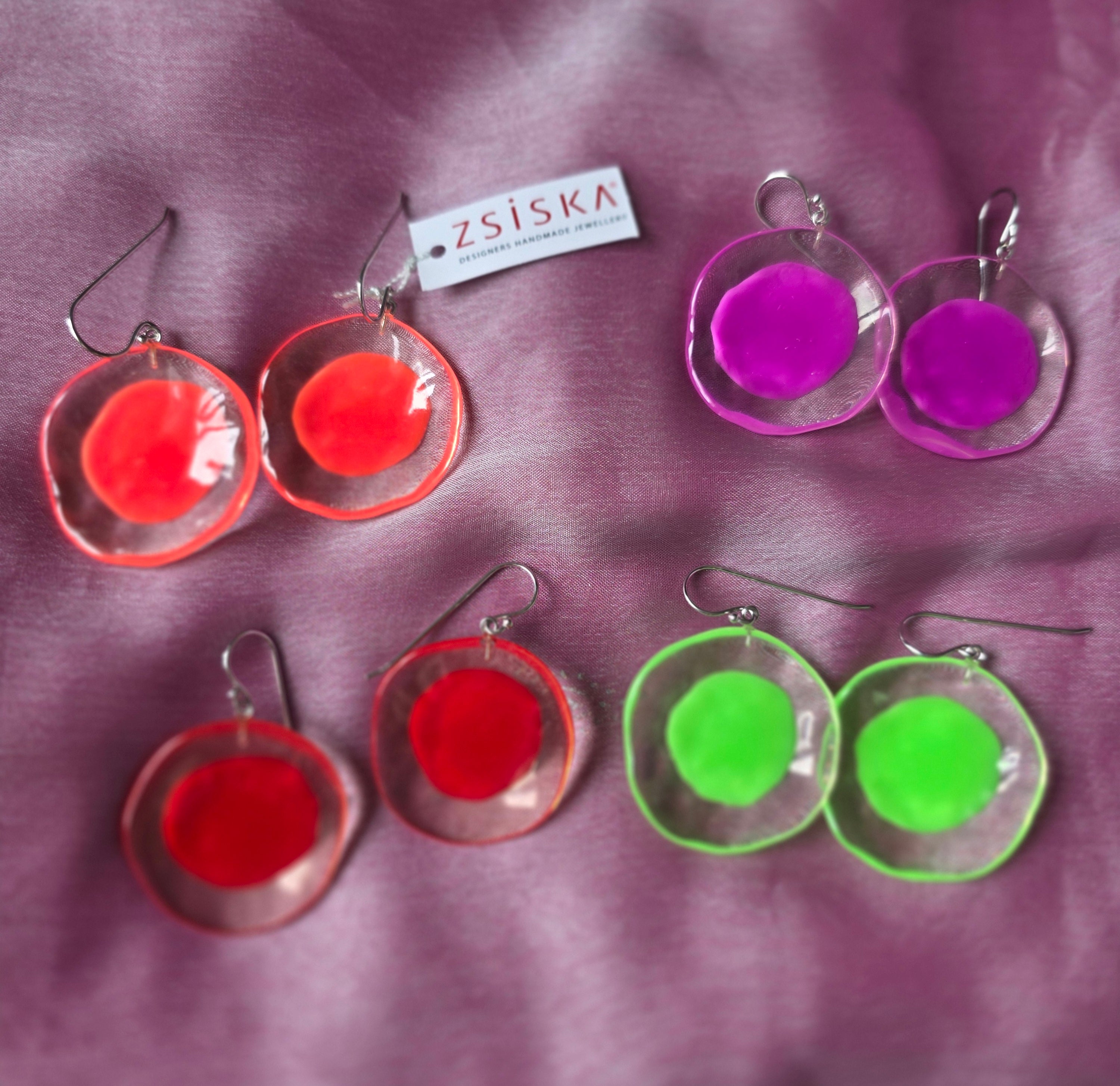 PRUE BY ZSISKA - SHORT HOOK EARRING - LARGE - SUMMER FLORA