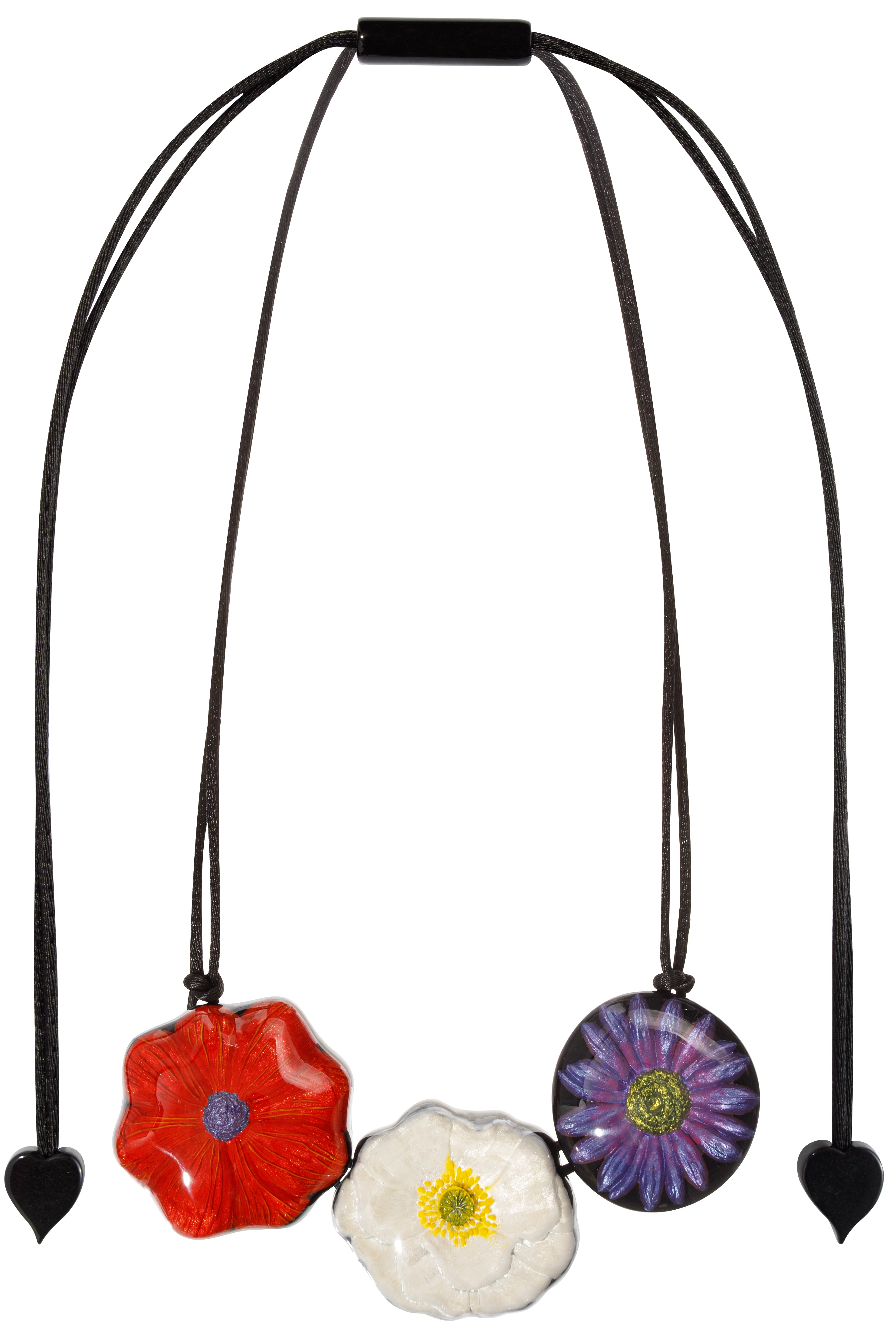 PRUE BY ZSISKA - ADJUSTABLE CORD - 3 BEAD - NECKLACE - GARLAND