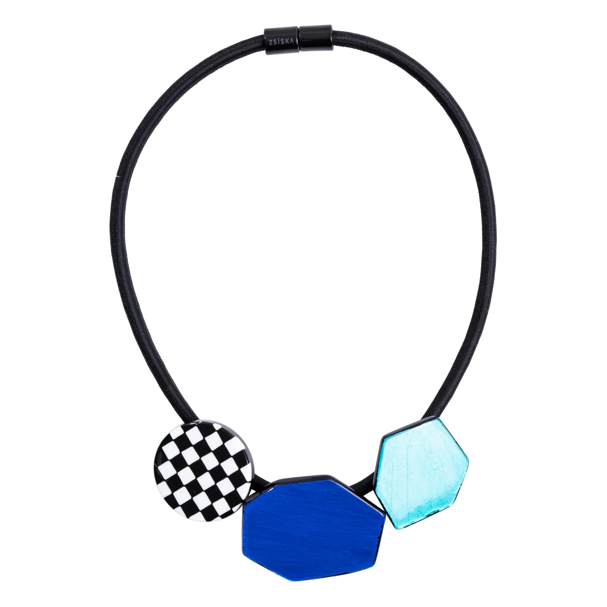 Prue by Zsiska - Check Mate Choker Necklace