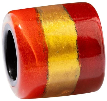 PRUE by ZSISKA Prue's Bliss Bead — STRIPED TUBE - RED