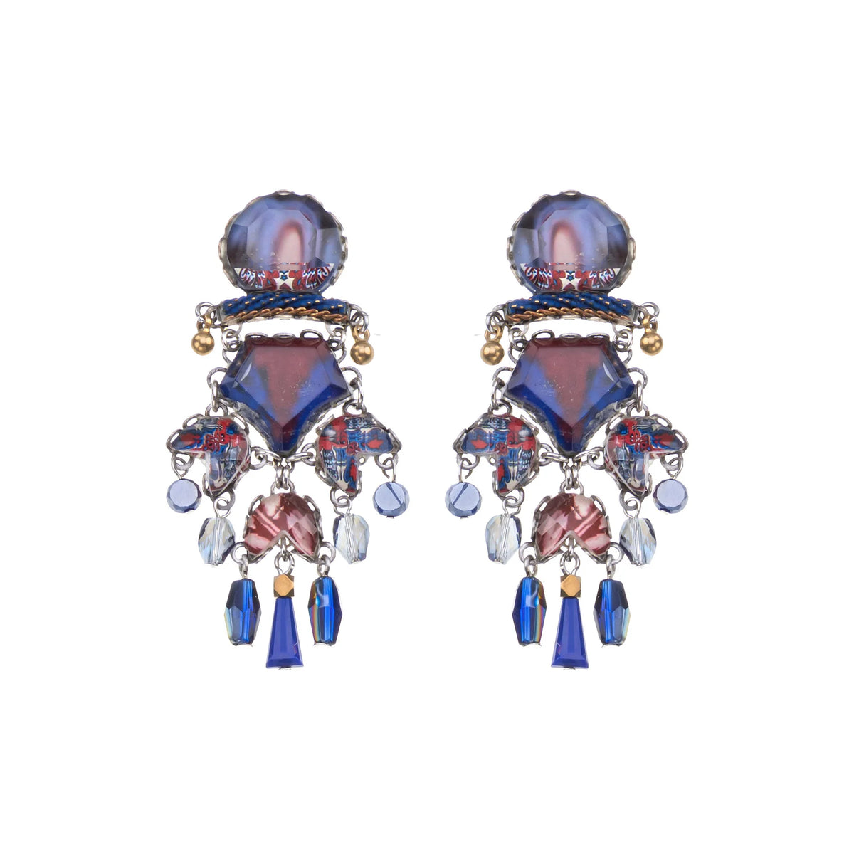 Ocean Edge Set, Severa Earrings