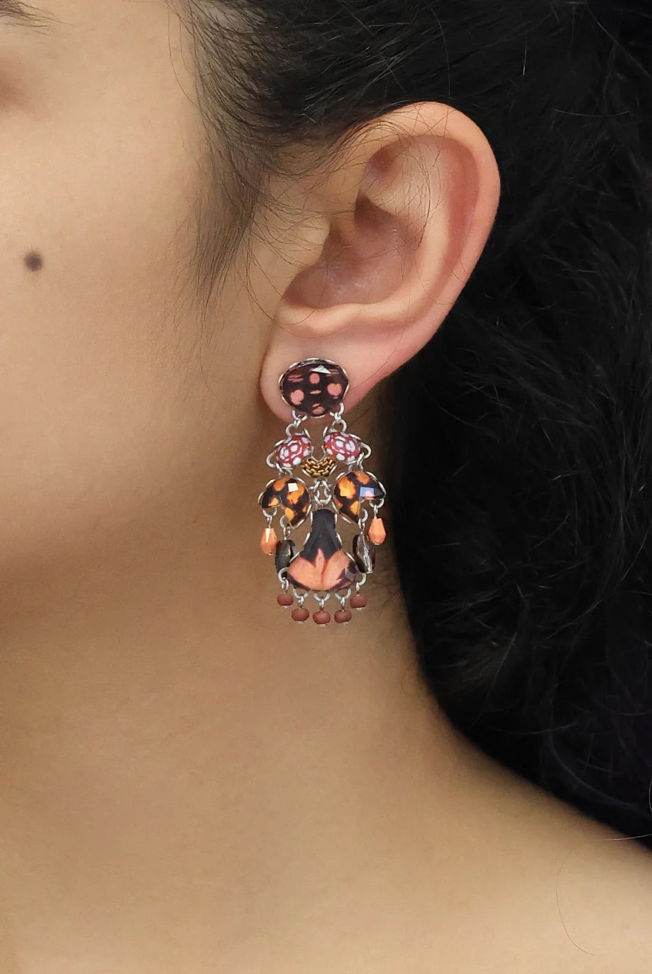 Rosy Clay Set, Rosava Earrings