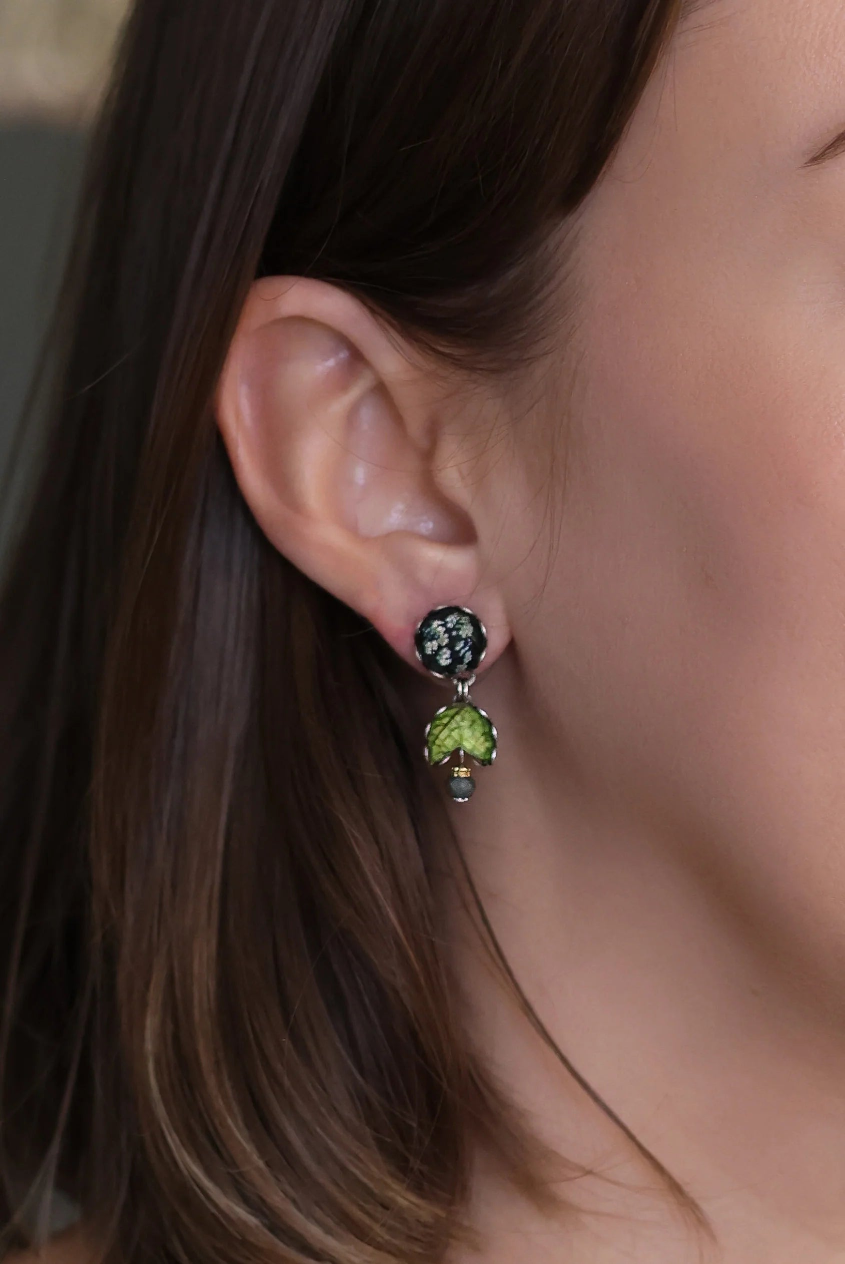 Forest Reflection Set, Small Earrings, Rasa