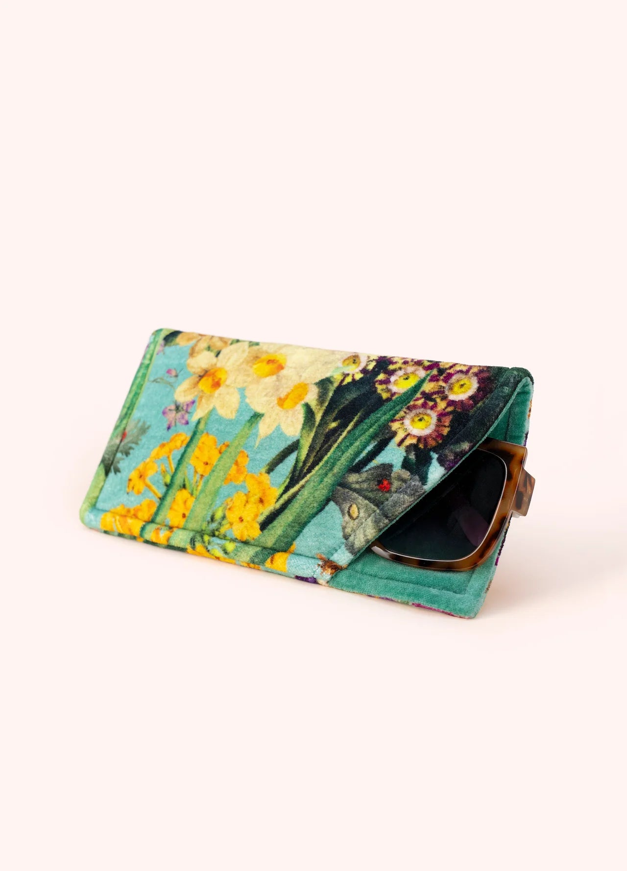 Powder - Velvet Sunglasses Pouch - Spring Flora