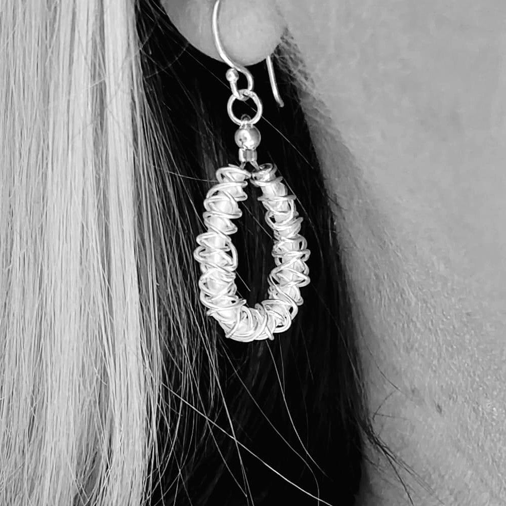 NSE13-M: Pure Silver Earrings
