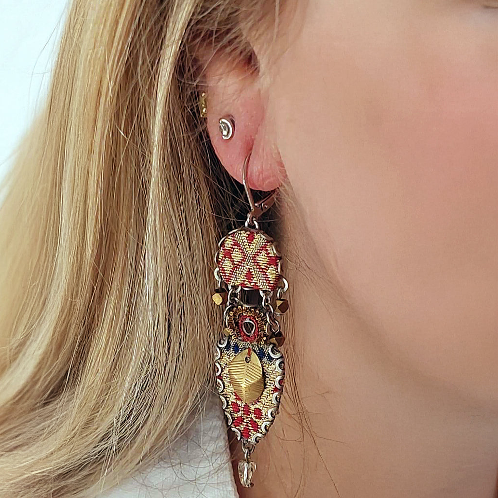 Gold Ziwa Hook Earrings