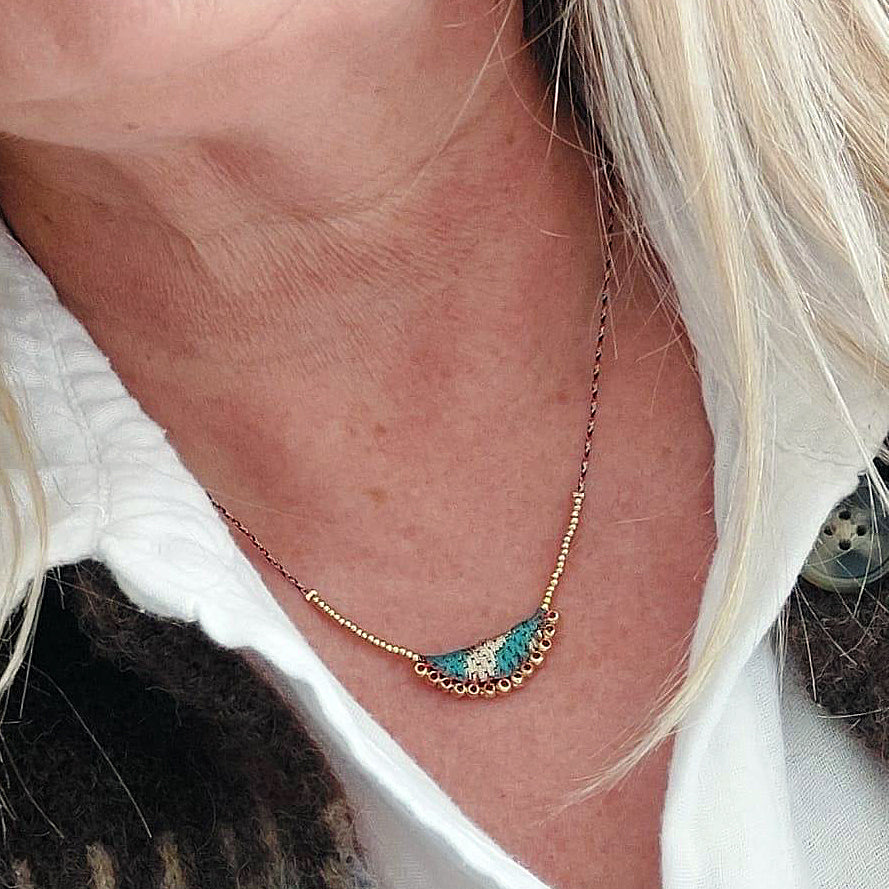 Turquoise Delicate Necklaces Queen of Sheba Set, Aranka