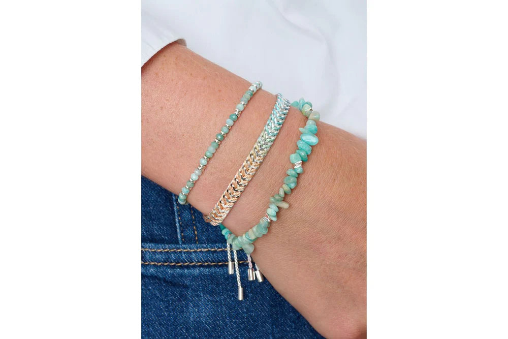 Boho Betty - Iztac Candy Ombre Silver Bracelet