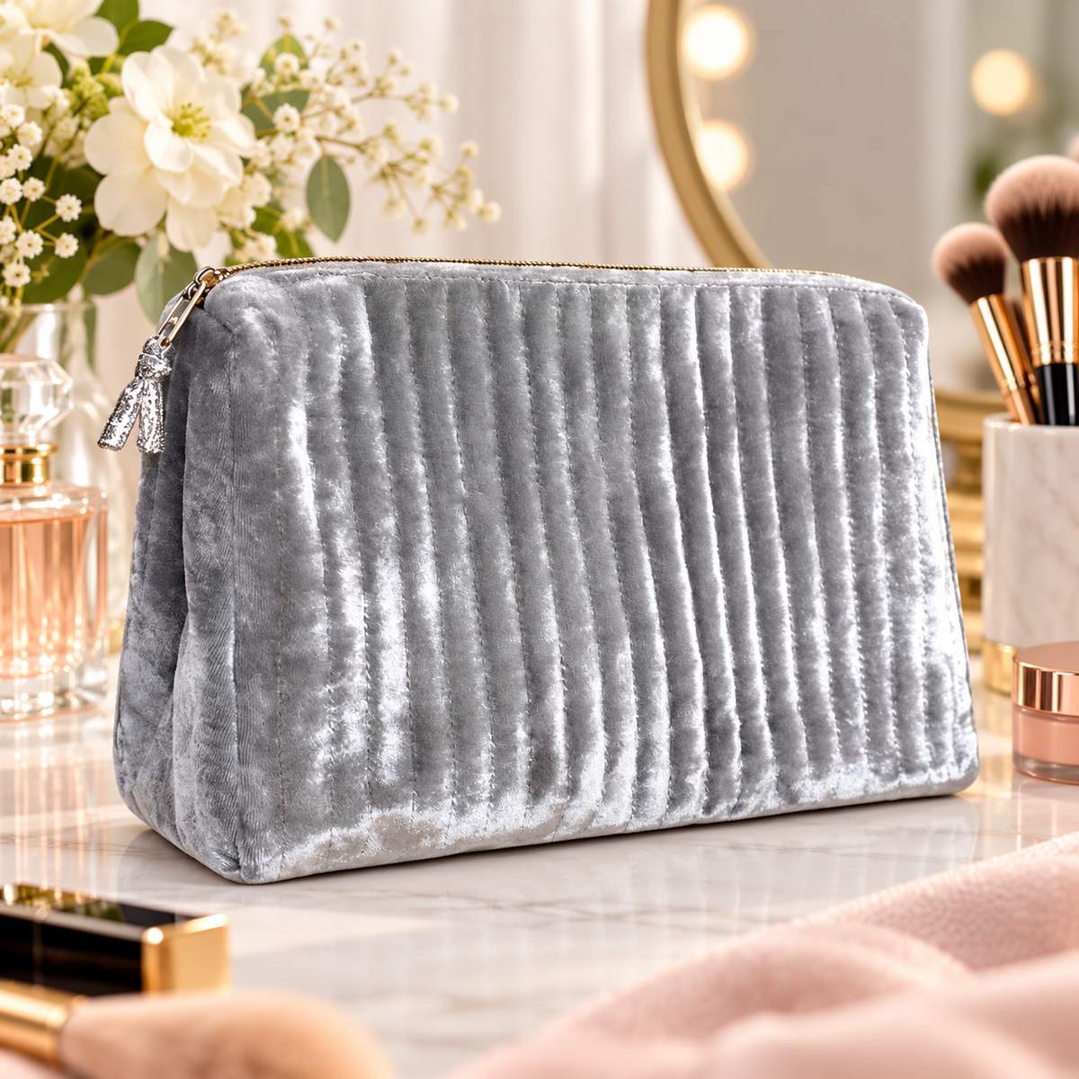 Large Cosmetic Bag – Velvet