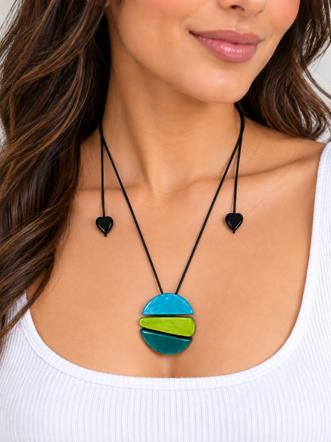 PRUE by ZSISKA Libra 3-Bead Adjustable Pendant