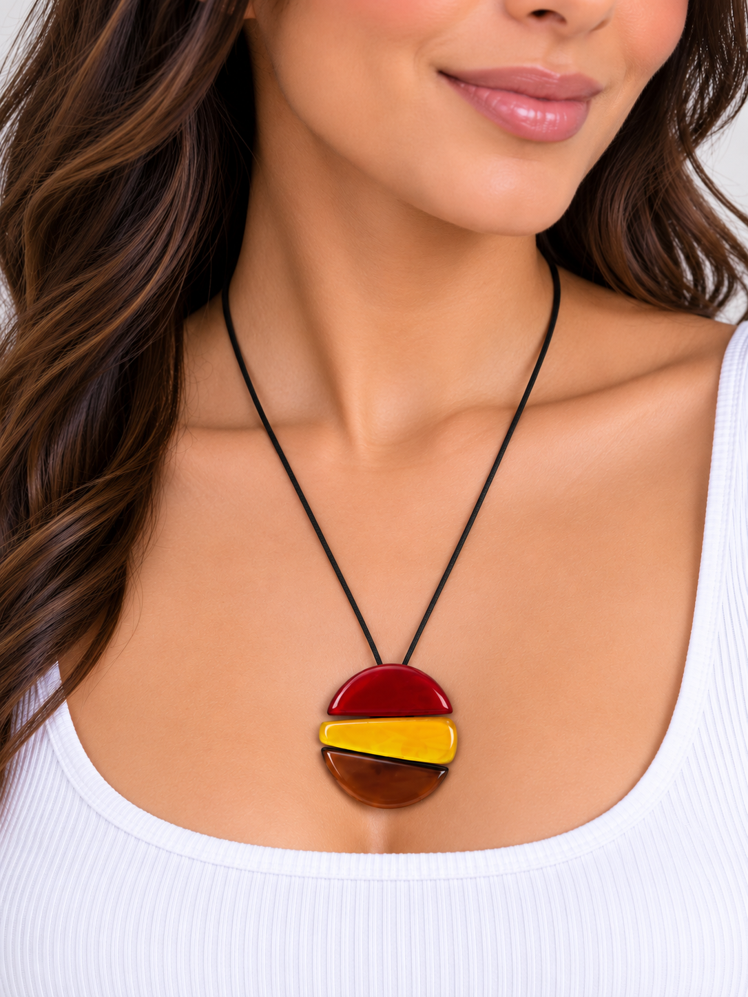 PRUE by ZSISKA Libra 3-Bead Adjustable Pendant