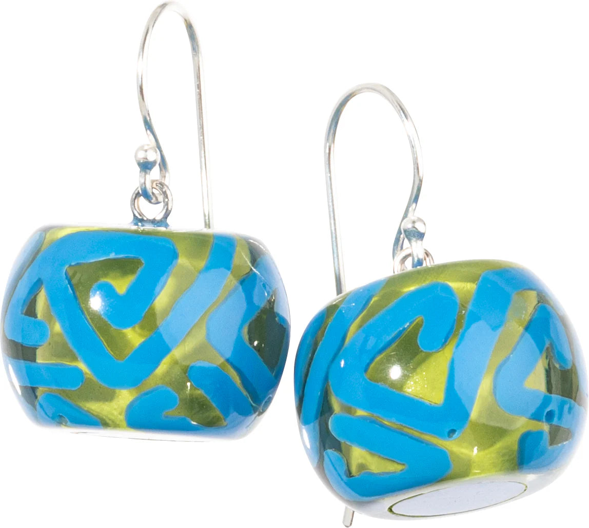 BLISS by ZSISKA Musee Series Earrings — Turquoise Swirl