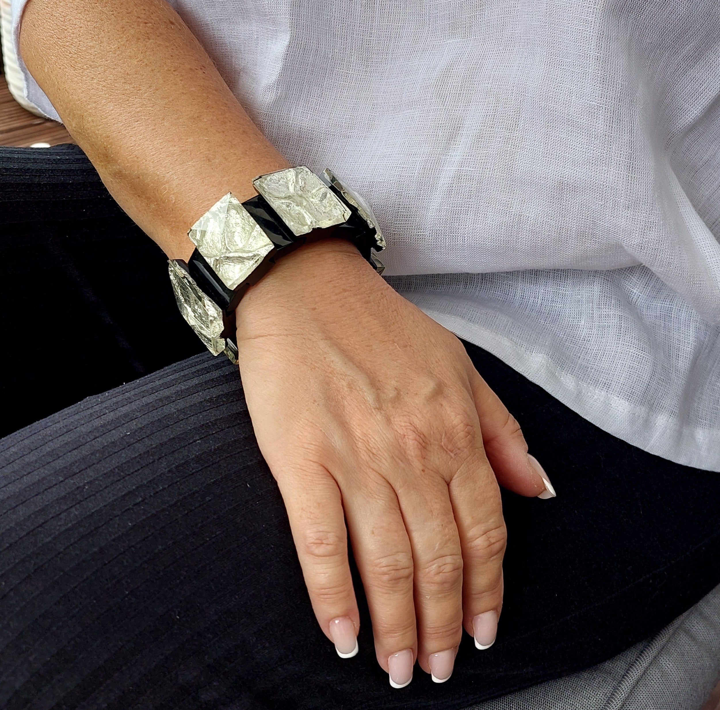 Silver Leaf Bracelet