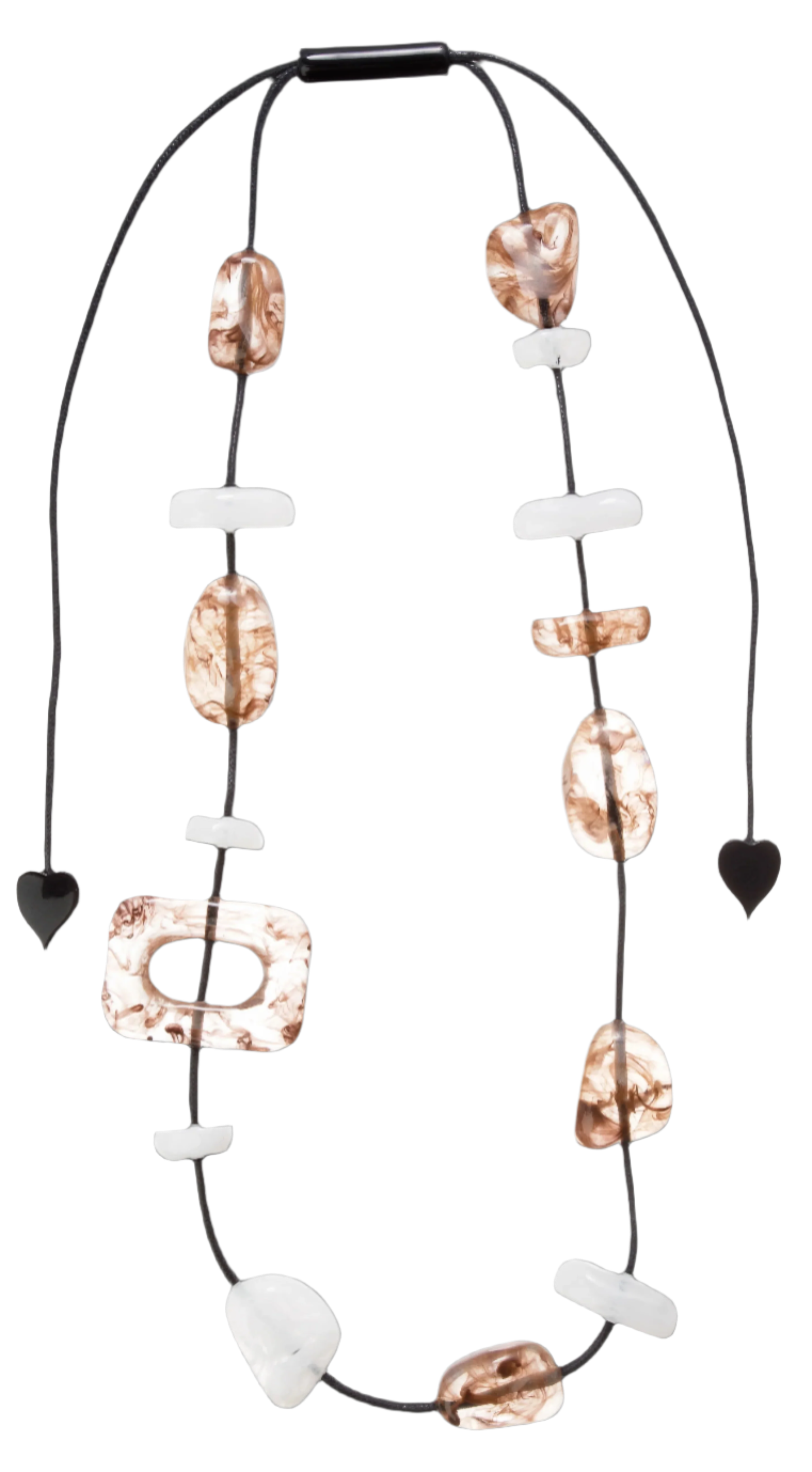 ZSISKA DESIGN - ADJUSTABLE CORD - 15 BEAD - NECKLACE - ORGANIC
