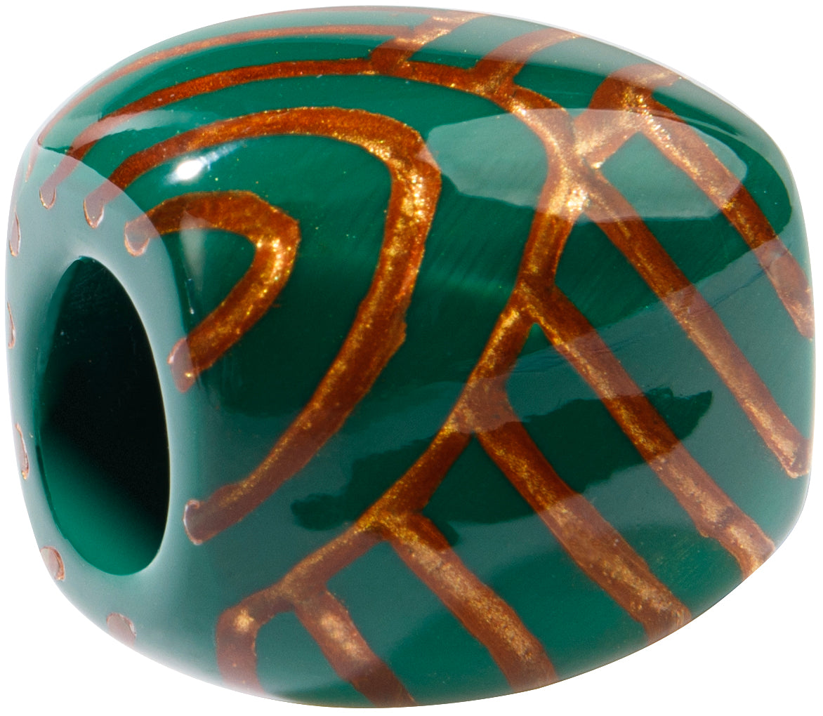 BLISS by ZSISKA - BLISS BEAD - MUSEE - AZTEC 3-GREEN & COPPER