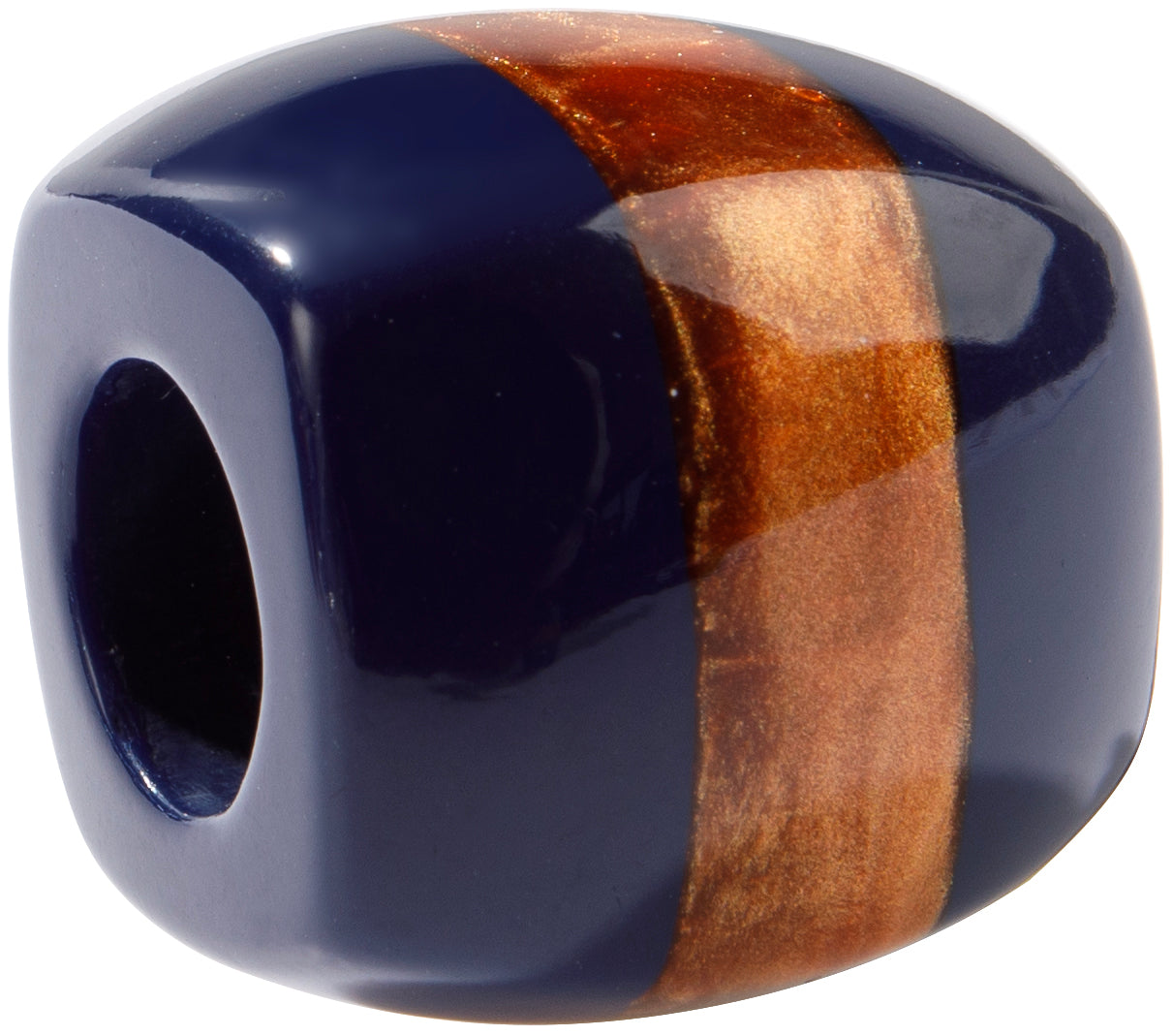 BLISS by ZSISKA - BLISS BEAD - MUSEE - AZTEC 2-NAVY & COPPER