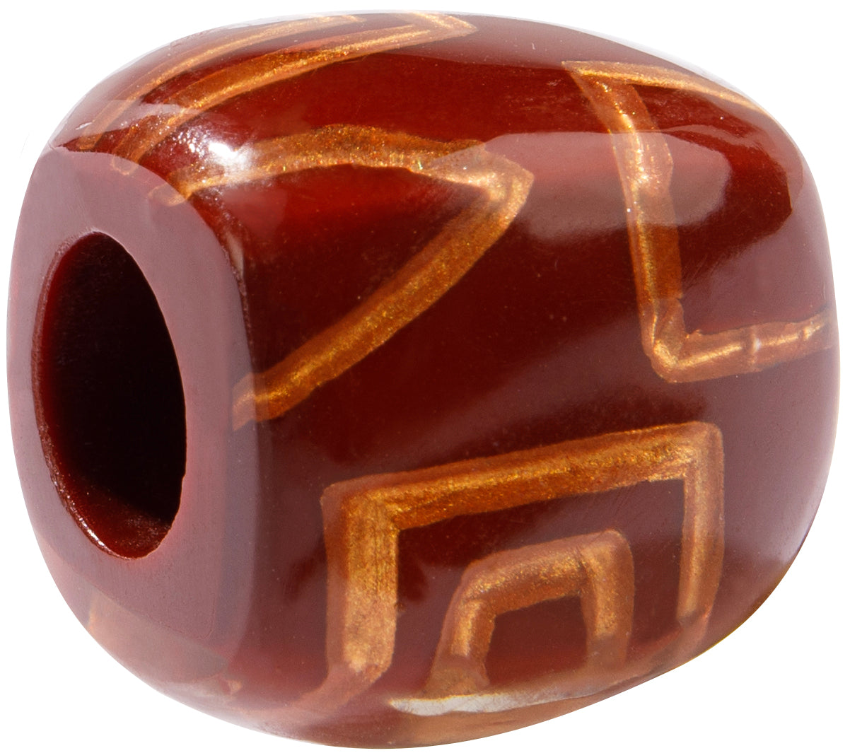 BLISS by ZSISKA - BLISS BEAD - MUSEE - AZTEC 1 RED & COPPER