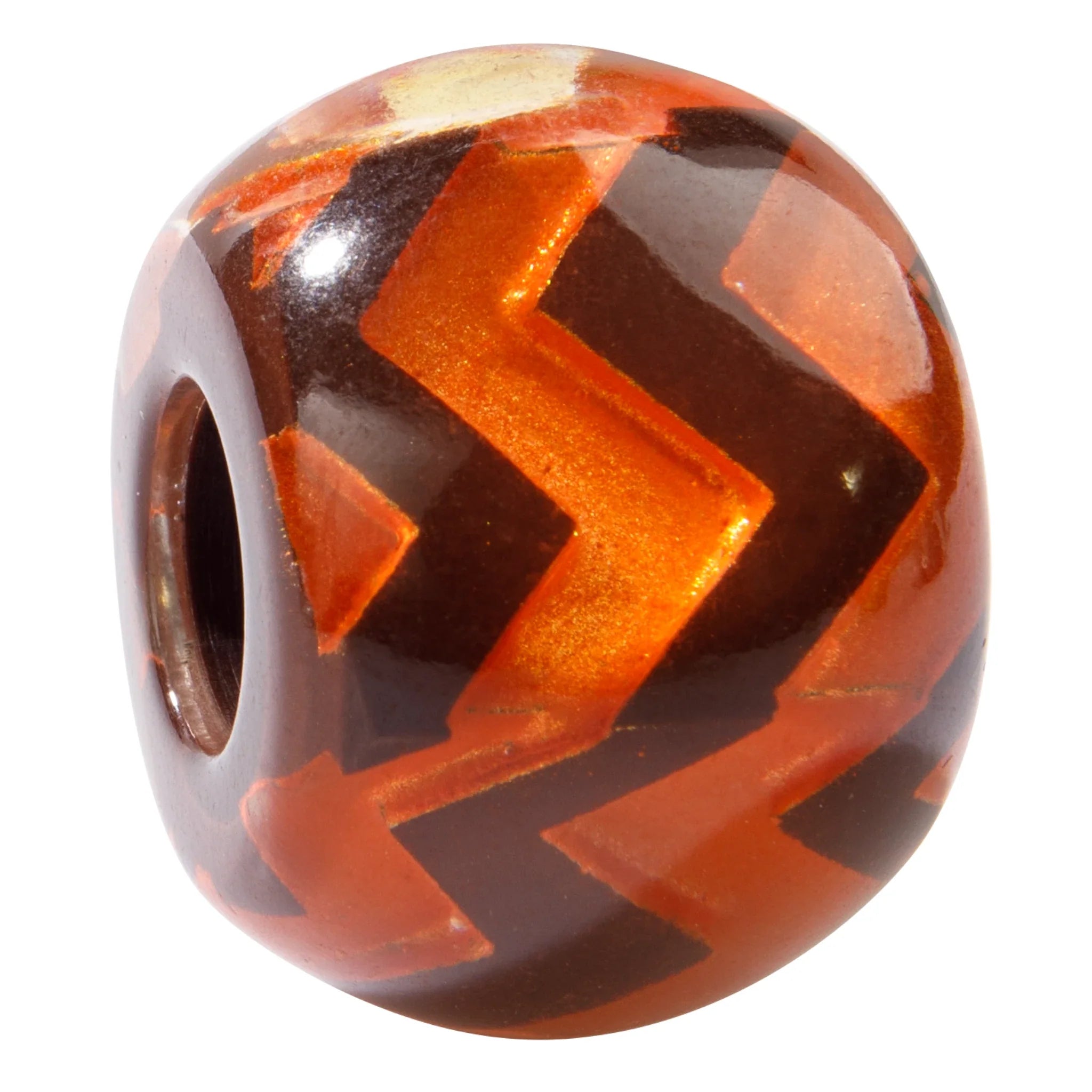 BLISS by ZSISKA - BLISS BEAD - PRUE'S BLISS BY ZSISKA - Brown & Orange