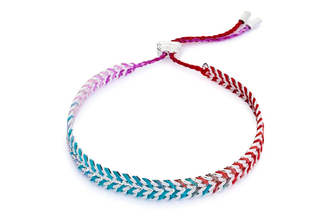 Boho Betty - Iztac Moroccan Spice Silver Braided Bracelet