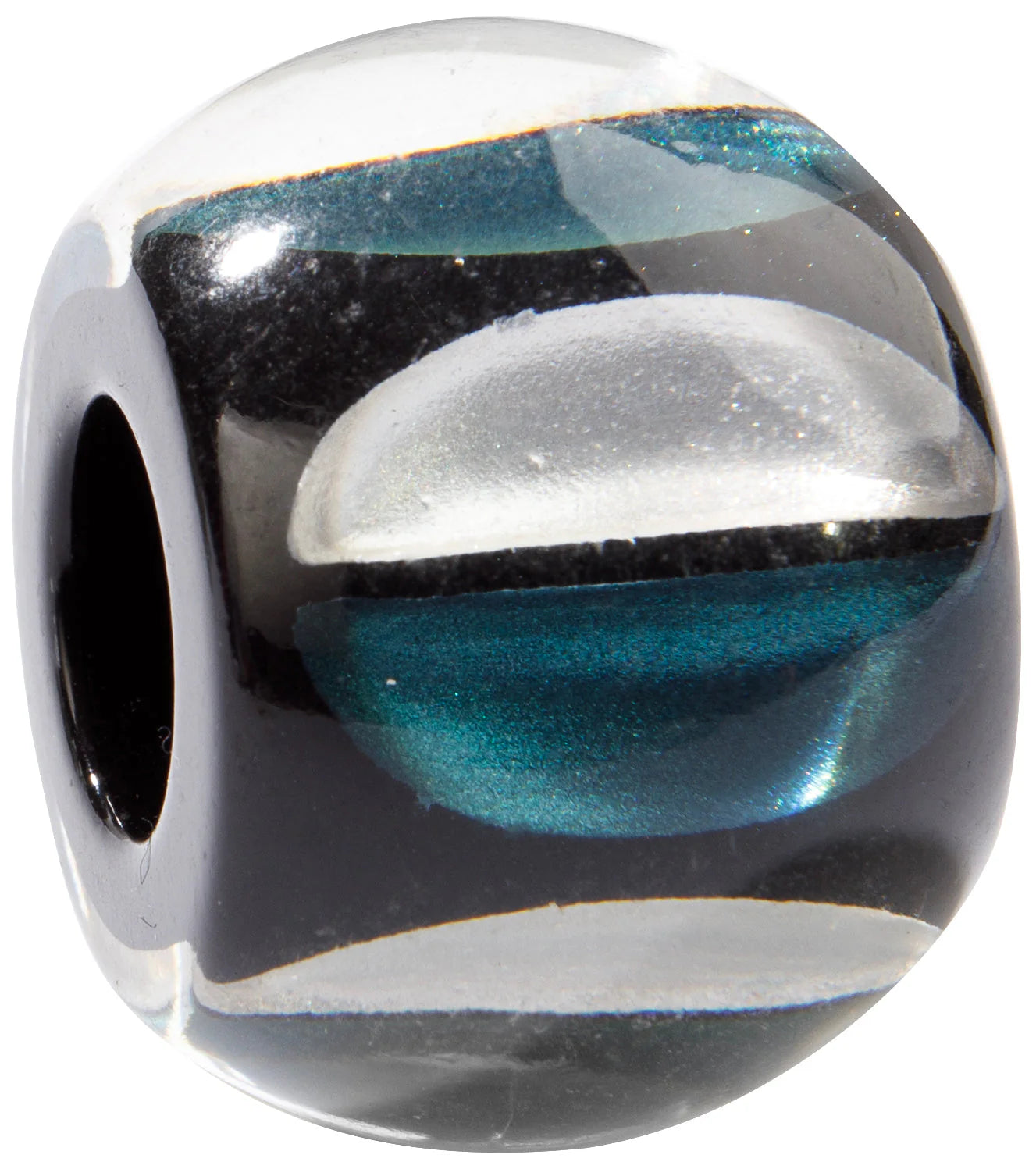 BLISS by ZSISKA - BLISS BEAD -Silver & Teal