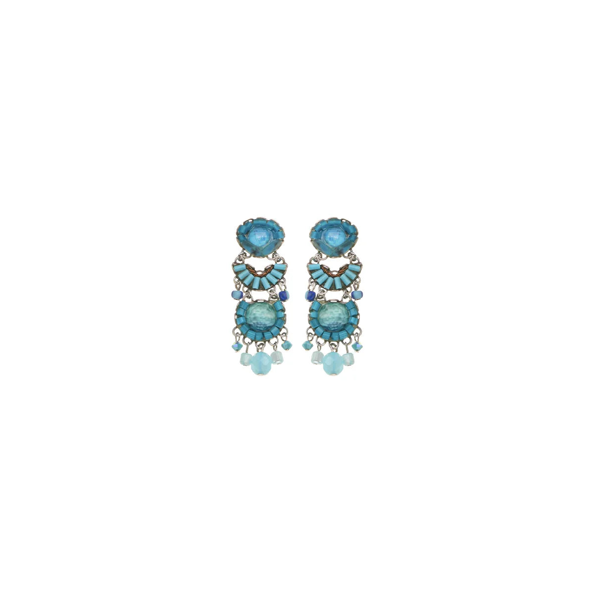 Blue Bayou Set, Casual Blue Earrings, Sky