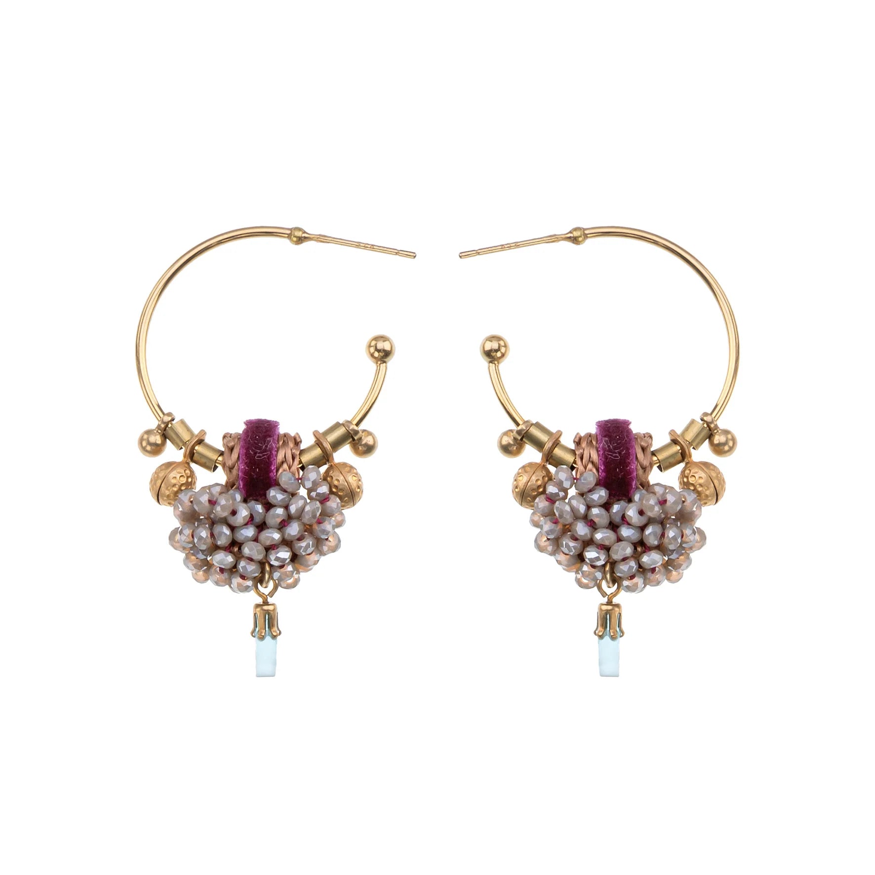 Berry Blush Set, Rosmoke Earrings