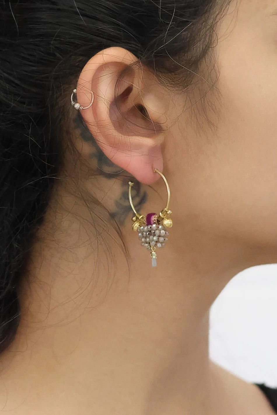 Berry Blush Set, Rosmoke Earrings