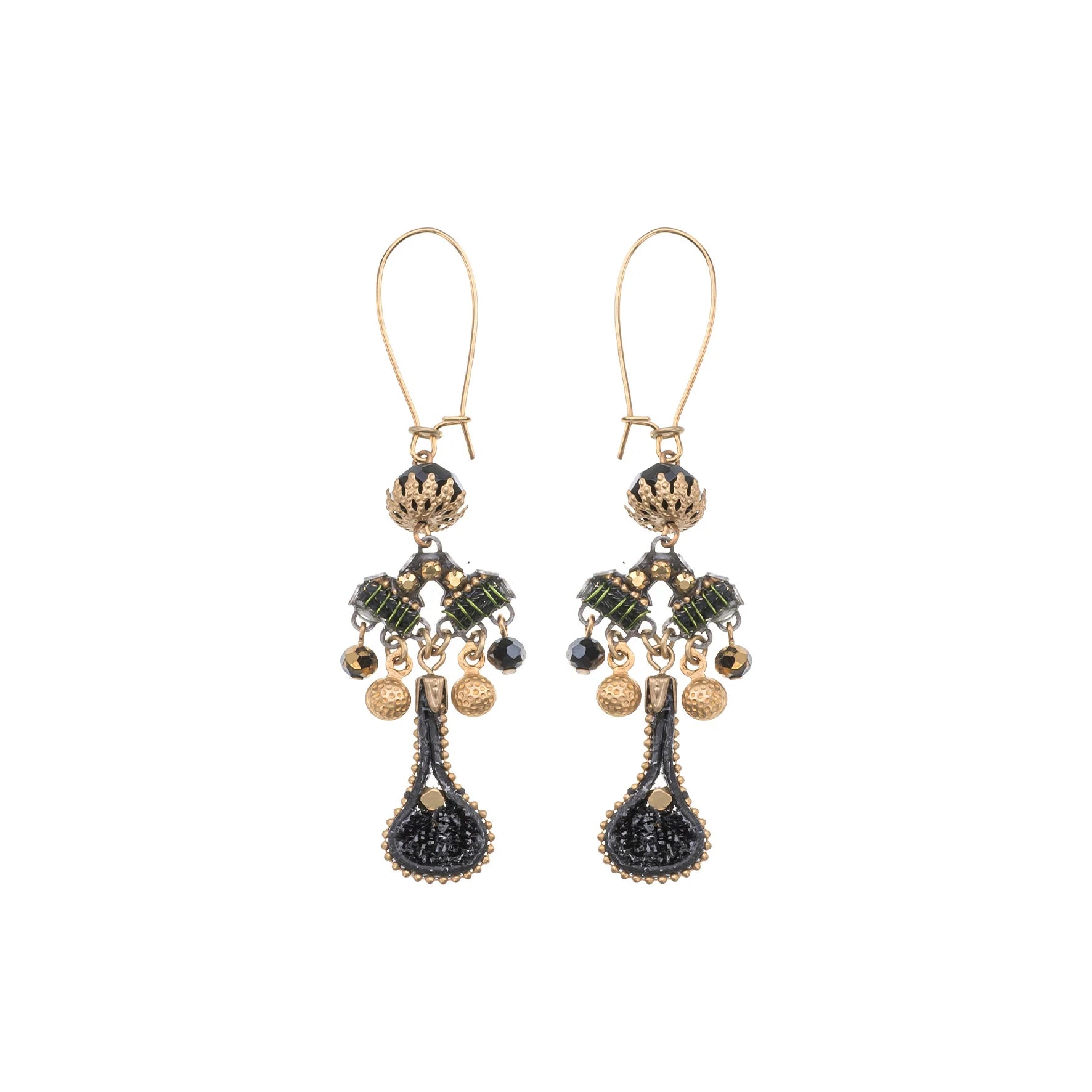 Gilded Black Set, Vuloria Earrings